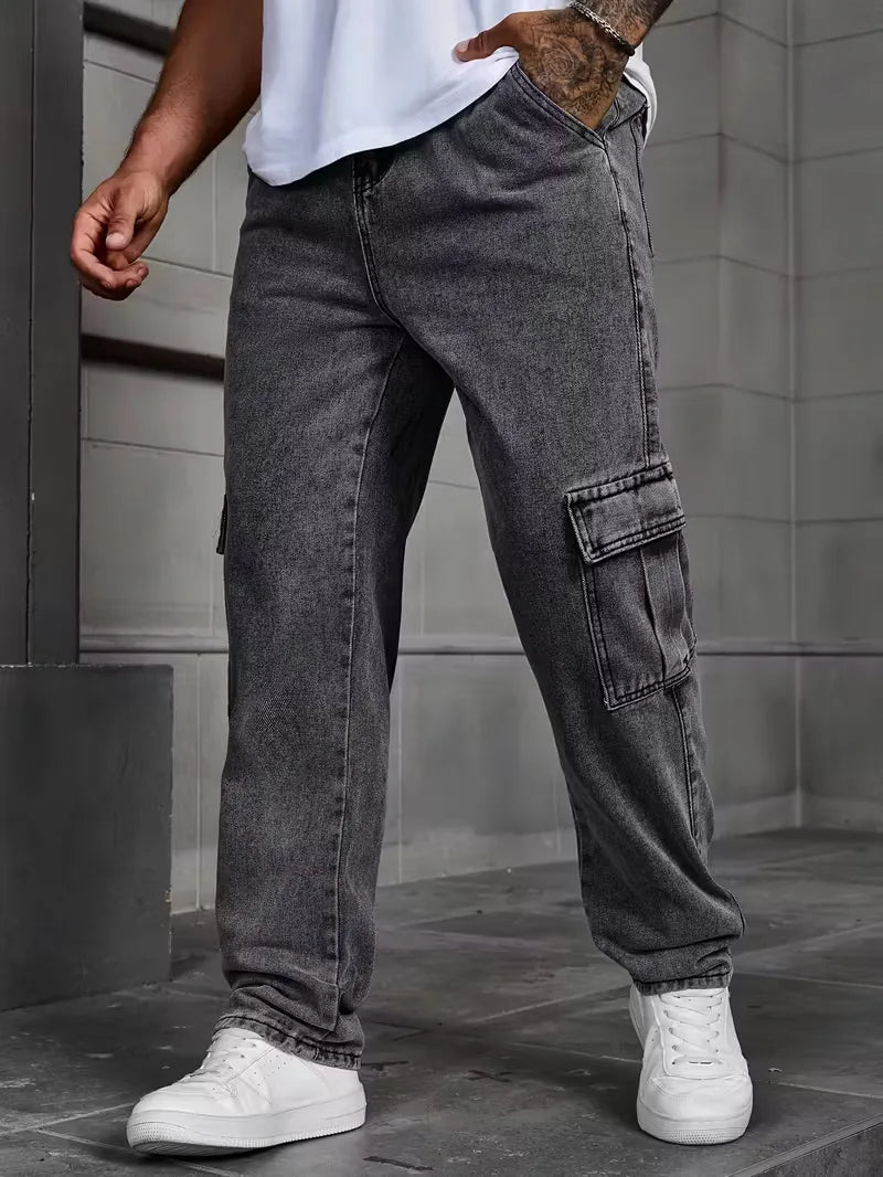 Men's Trousers | Loose Fit Cargo Pants - photo 2
