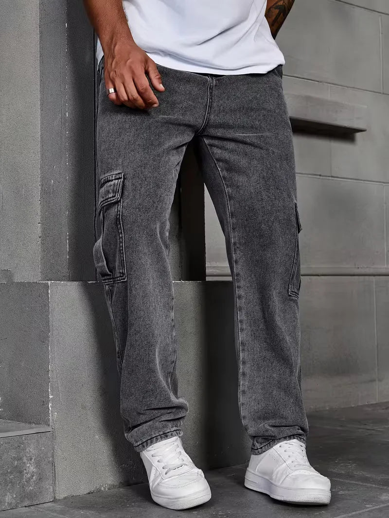 Men's Trousers | Loose Fit Cargo Pants - photo 4