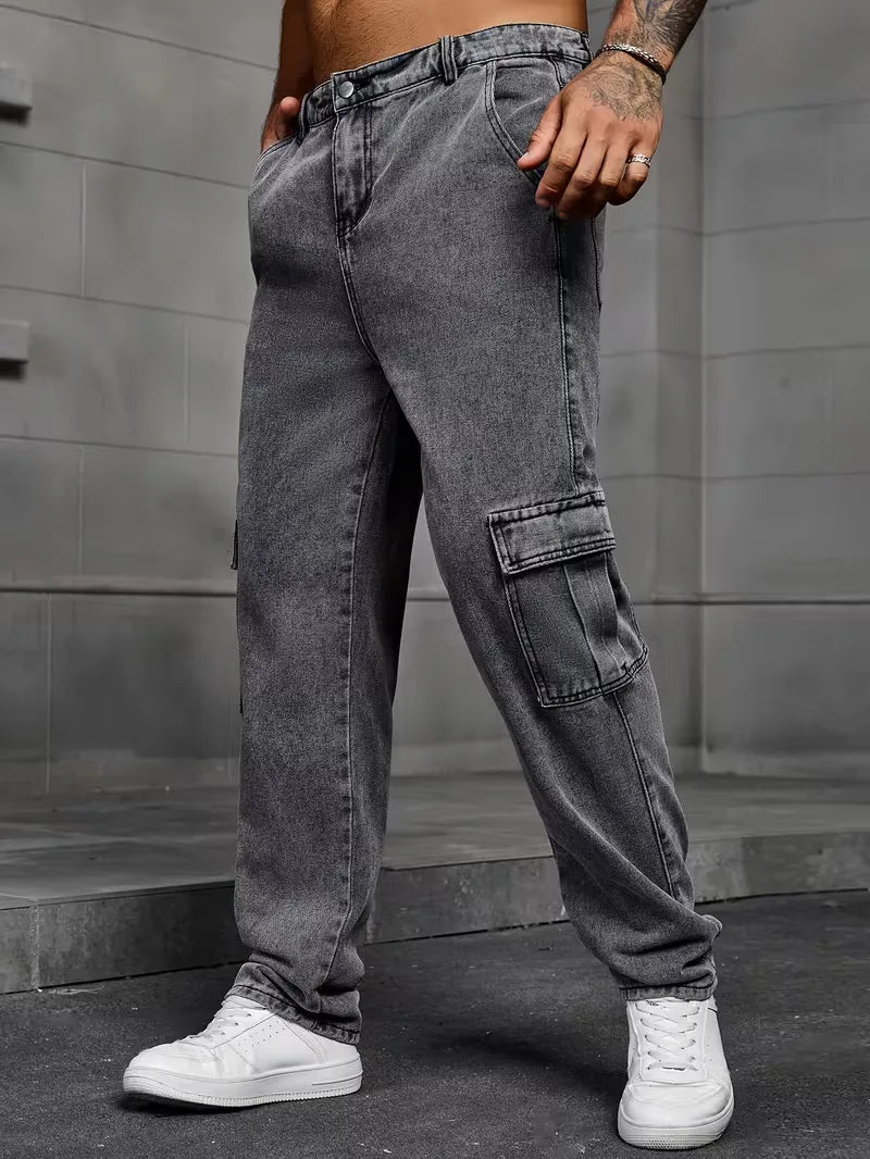 Men's Trousers | Loose Fit Cargo Pants - photo 7