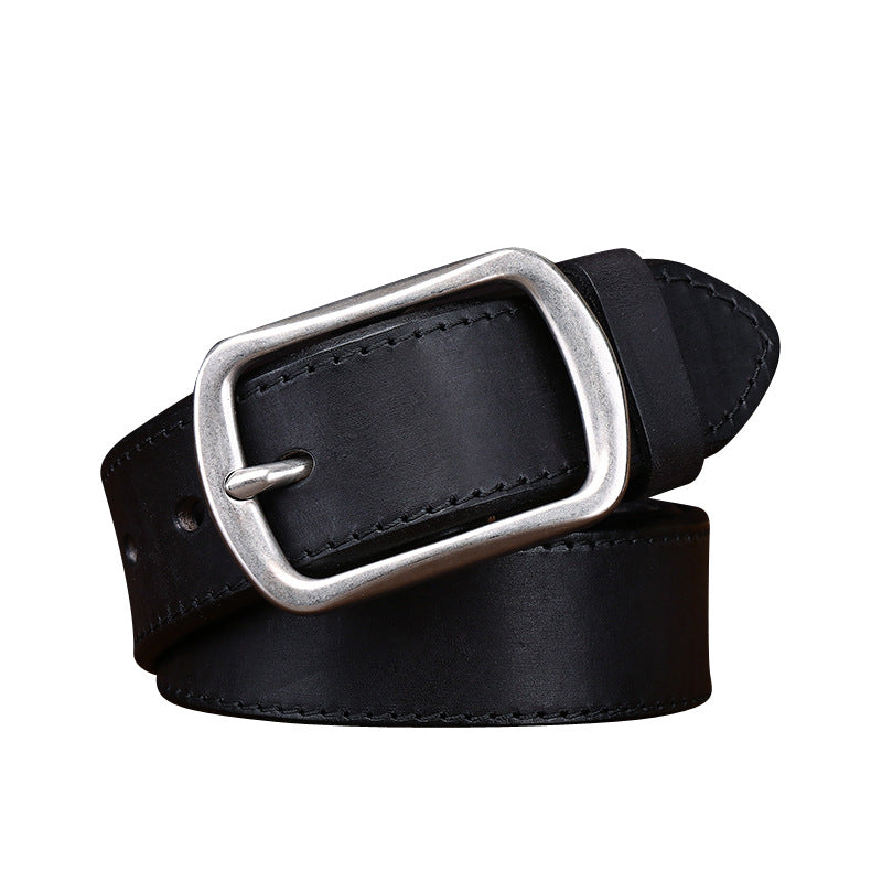 Leather Vintage Belt For Mens Jeans