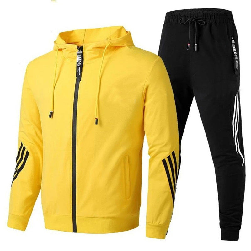 Men’s Zip-Up Tracksuit Set | Sporty Casual Wear