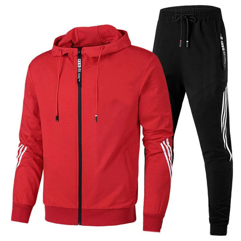 Men’s Zip-Up Tracksuit Set | Sporty Casual Wear