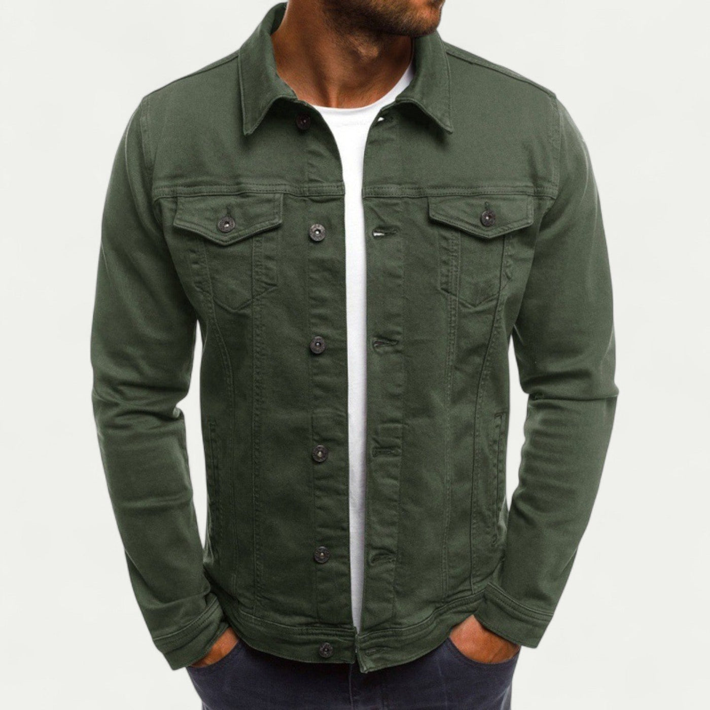 Mens Lightweight comfortable summer denim jacket