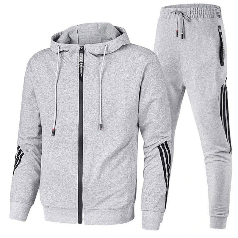 Men’s Zip-Up Tracksuit Set | Sporty Casual Wear