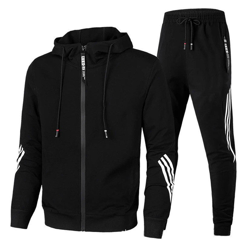 Men’s Zip-Up Tracksuit Set | Sporty Casual Wear