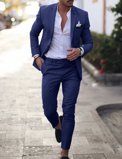 Men’s formal two-piece summer suit