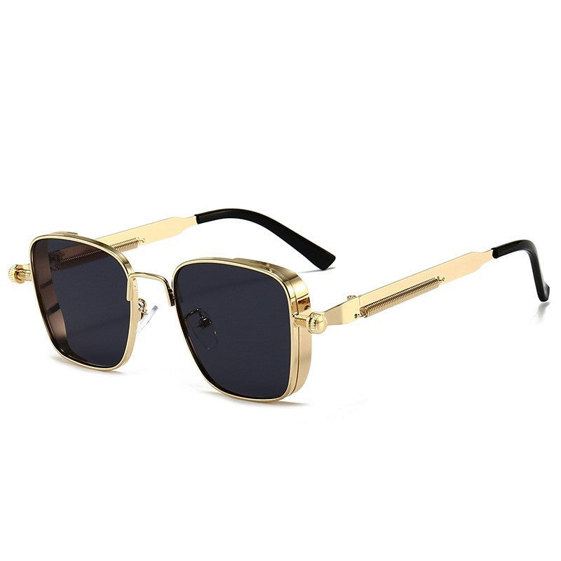 Square Frame Metal Sunglasses For Men