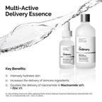 SlimBag Multi-Active Delivery Essence bottle with dropper cap, featuring sleek packaging and vibrant branding.