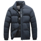 Weatherproof men's jacket with collar