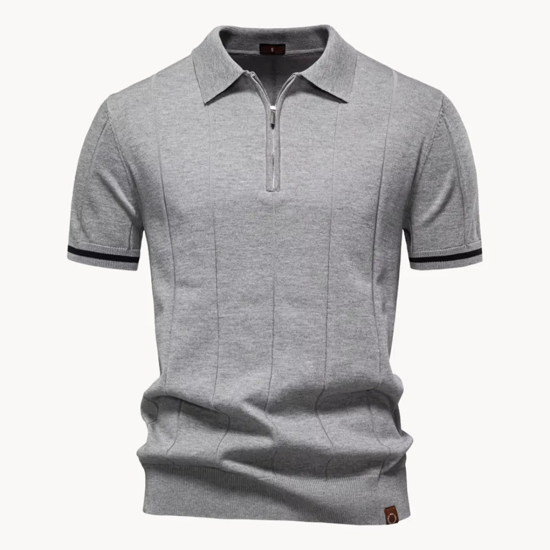 Men's Short Zip Polo | Classic Collar - photo 6