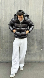 Men’s Short Puffer Jacket | Warm Hooded Outerwear