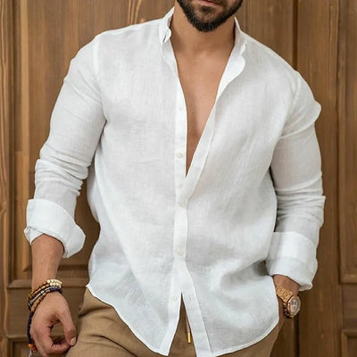 Lightweight Shirt with Classic Collar for Men