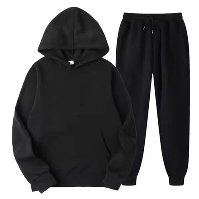 2-delig Tracksuit – Hoodie & Drawstring Pants (Unisex Sportwear)