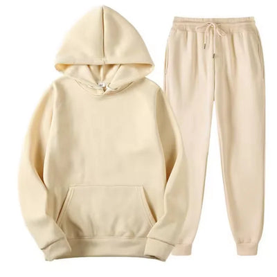 2-delig Tracksuit – Hoodie & Drawstring Pants (Unisex Sportwear)