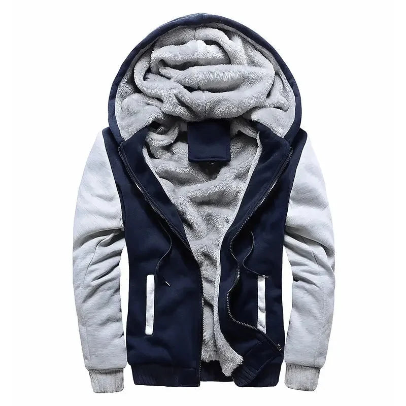 Men's quilted Hooded jacket