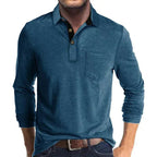 Men's Long Sleeve Polo | Classic Collar - photo 4