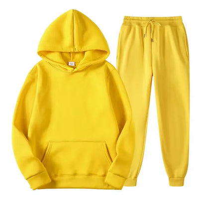 2-delig Tracksuit – Hoodie & Drawstring Pants (Unisex Sportwear)