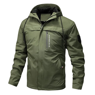 Men's fleece long Sleeved quilted jacket