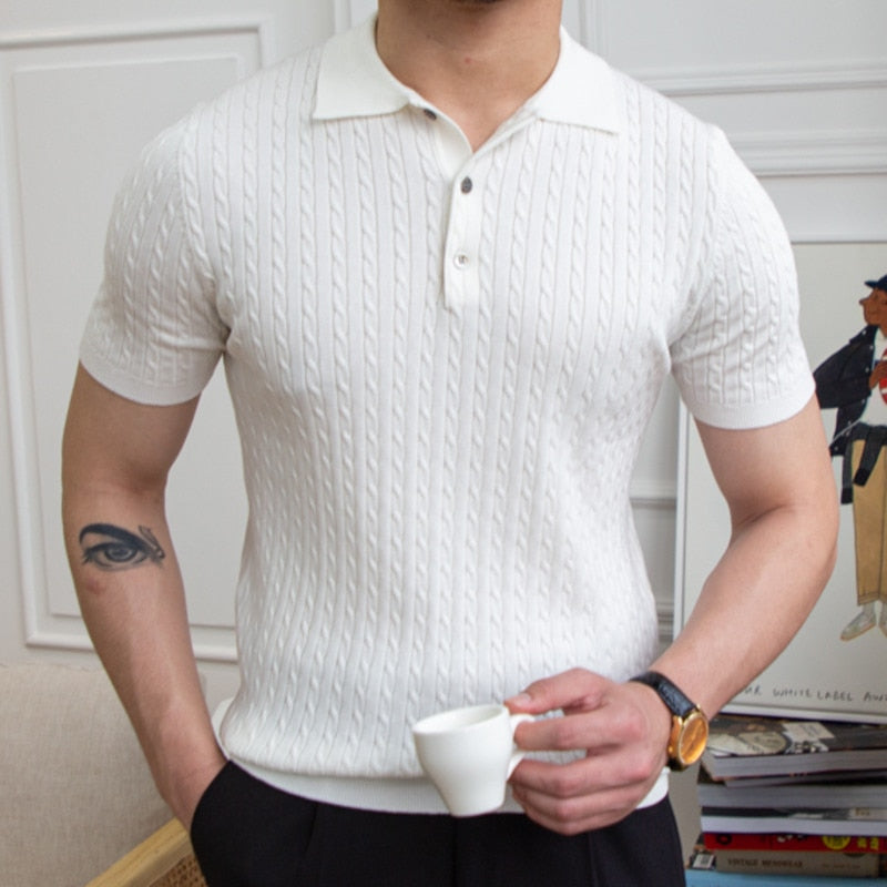 Polo Shirt with Classic Collar for Men