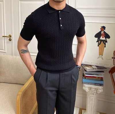 Polo Shirt with Classic Collar for Men