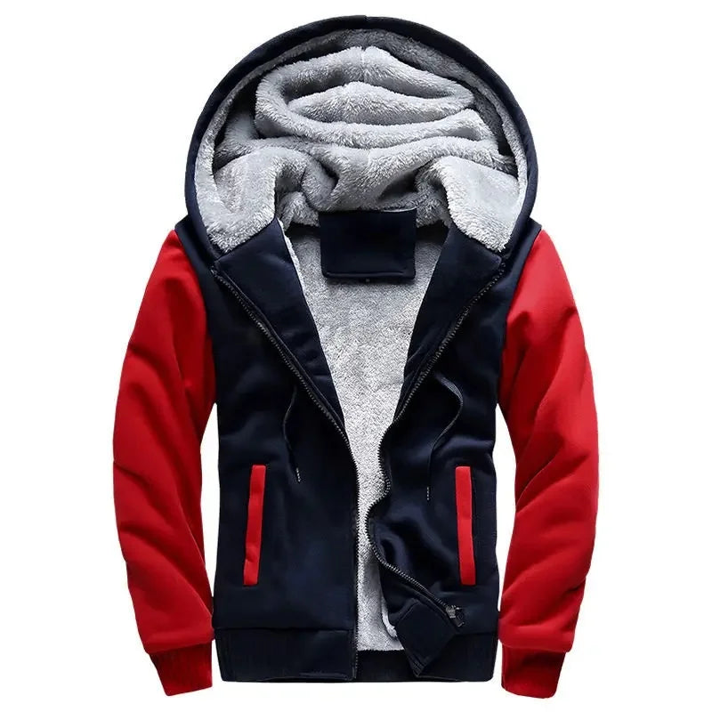Men's quilted Hooded jacket