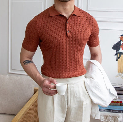 Polo Shirt with Classic Collar for Men
