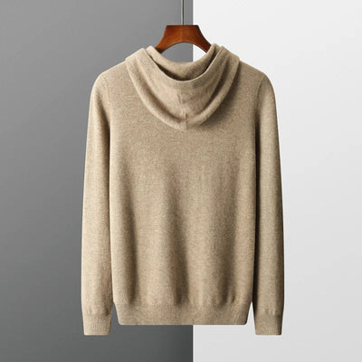Casual Fit Hooded Jumper with Drawstrings for Men