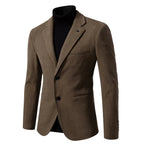 Men Textured Blazer | Classic Coat with Modern Silhouette