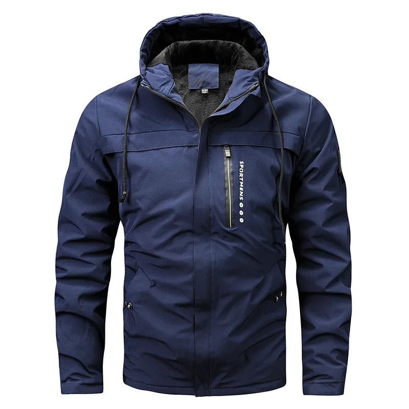 Men's long Sleeved quilted jacket