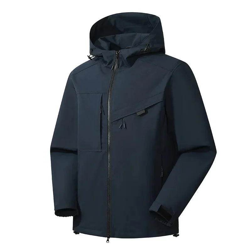 Casual hooded ski jacket for men