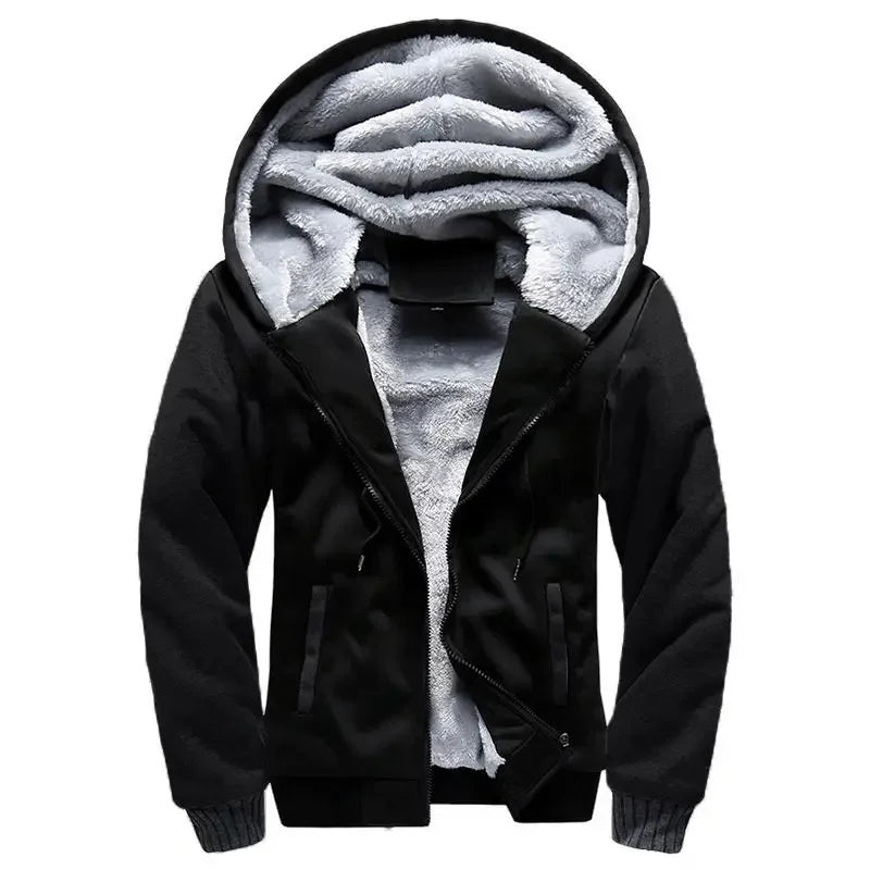 Men's quilted Hooded jacket