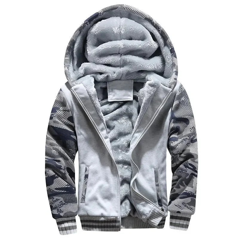 Men's quilted Hooded jacket