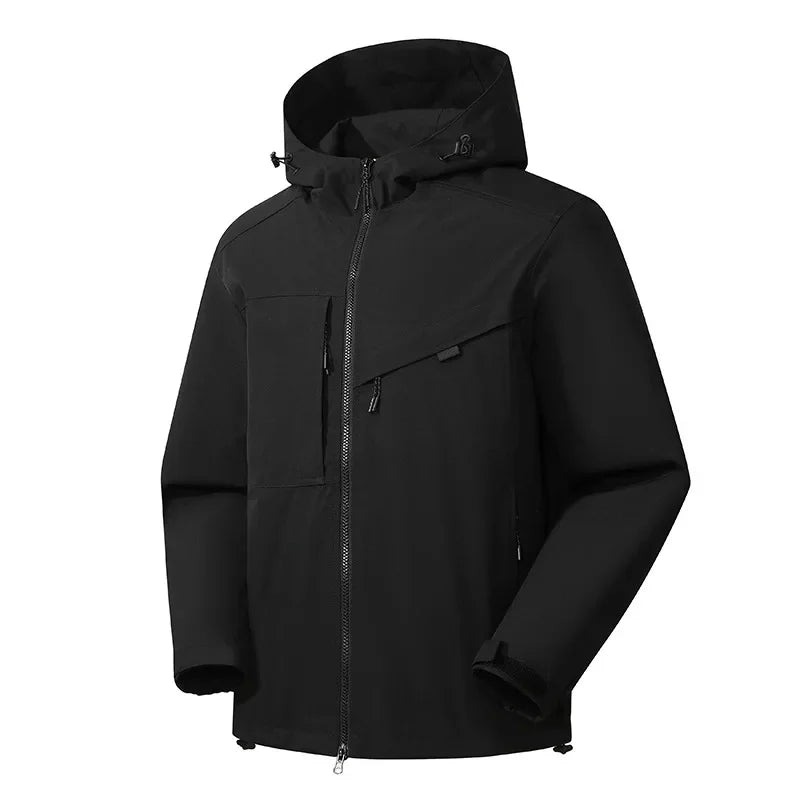 Casual hooded ski jacket for men