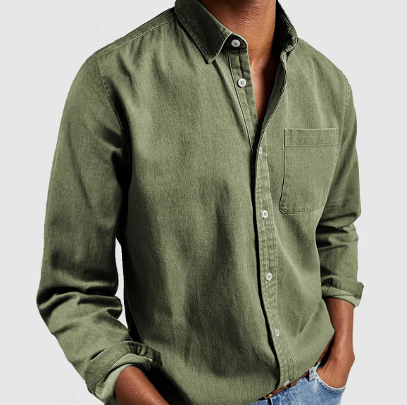 Chemise à col boutonné pour homme