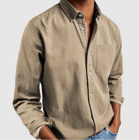 Chemise à col boutonné pour homme