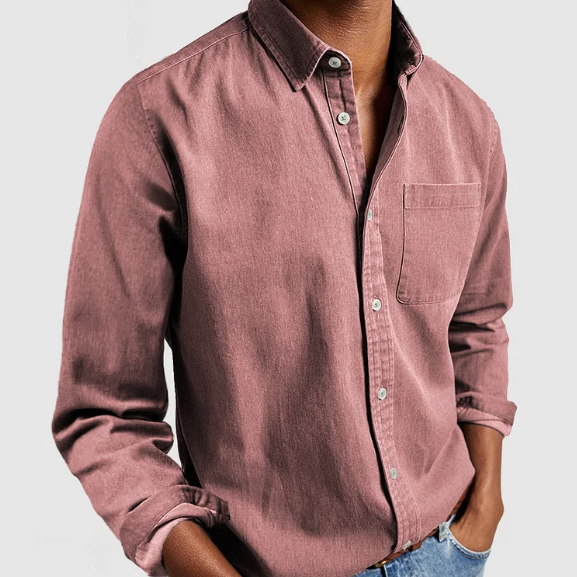 Chemise à col boutonné pour homme