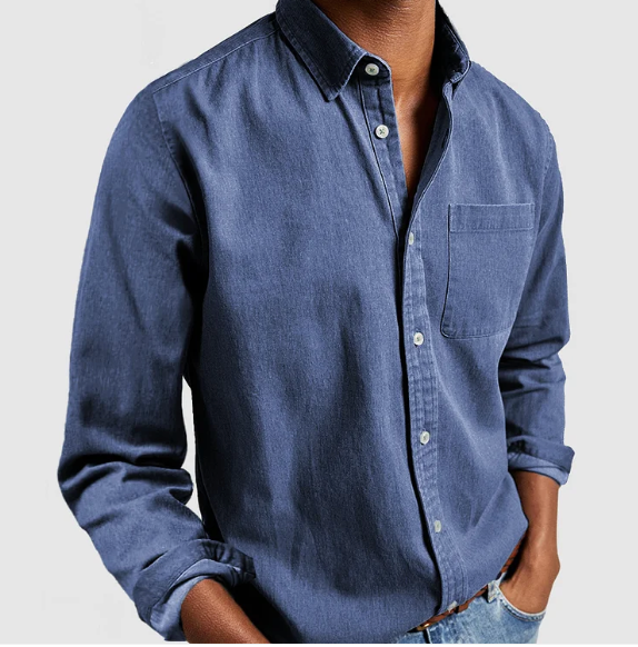 Chemise à col boutonné pour homme