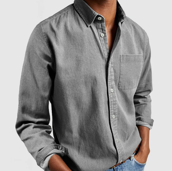 Chemise à col boutonné pour homme