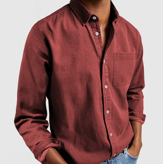 Chemise à col boutonné pour homme