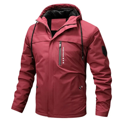 Men's fleece long Sleeved quilted jacket