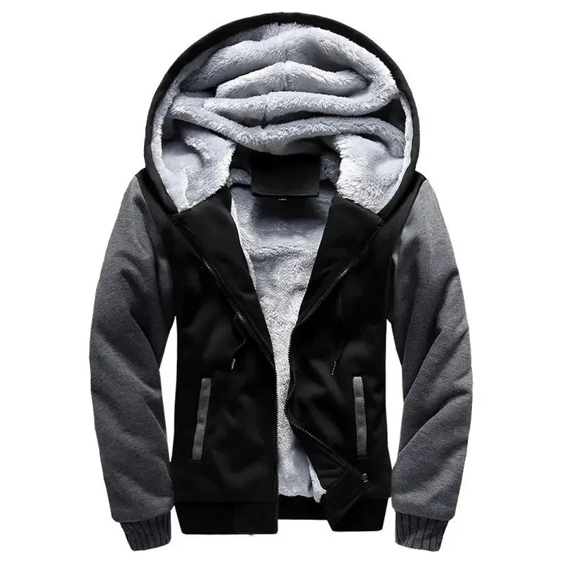 Men's quilted Hooded jacket