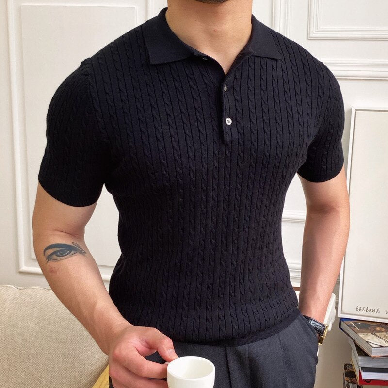 Polo Shirt with Classic Collar for Men