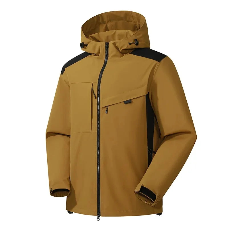 Casual hooded ski jacket for men