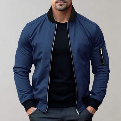 Men's Zip-Up Bomber Jacket