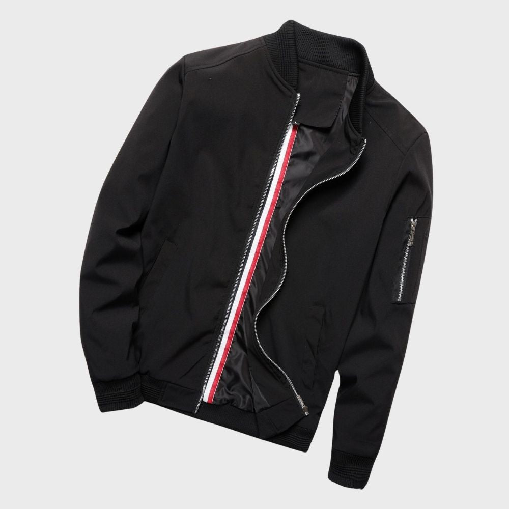Men's Zip-Up Bomber Jacket