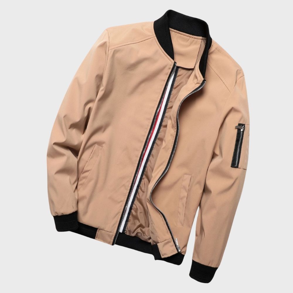 Men's Zip-Up Bomber Jacket