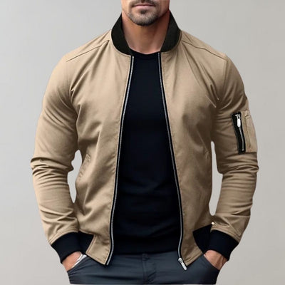 Men's Zip-Up Bomber Jacket