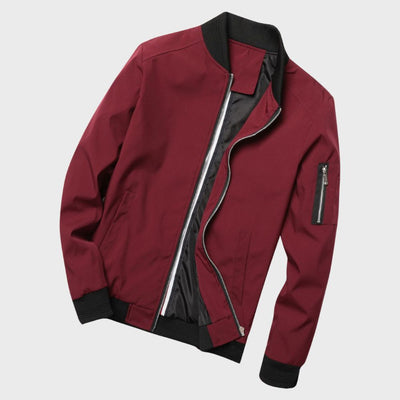 Men's Zip-Up Bomber Jacket