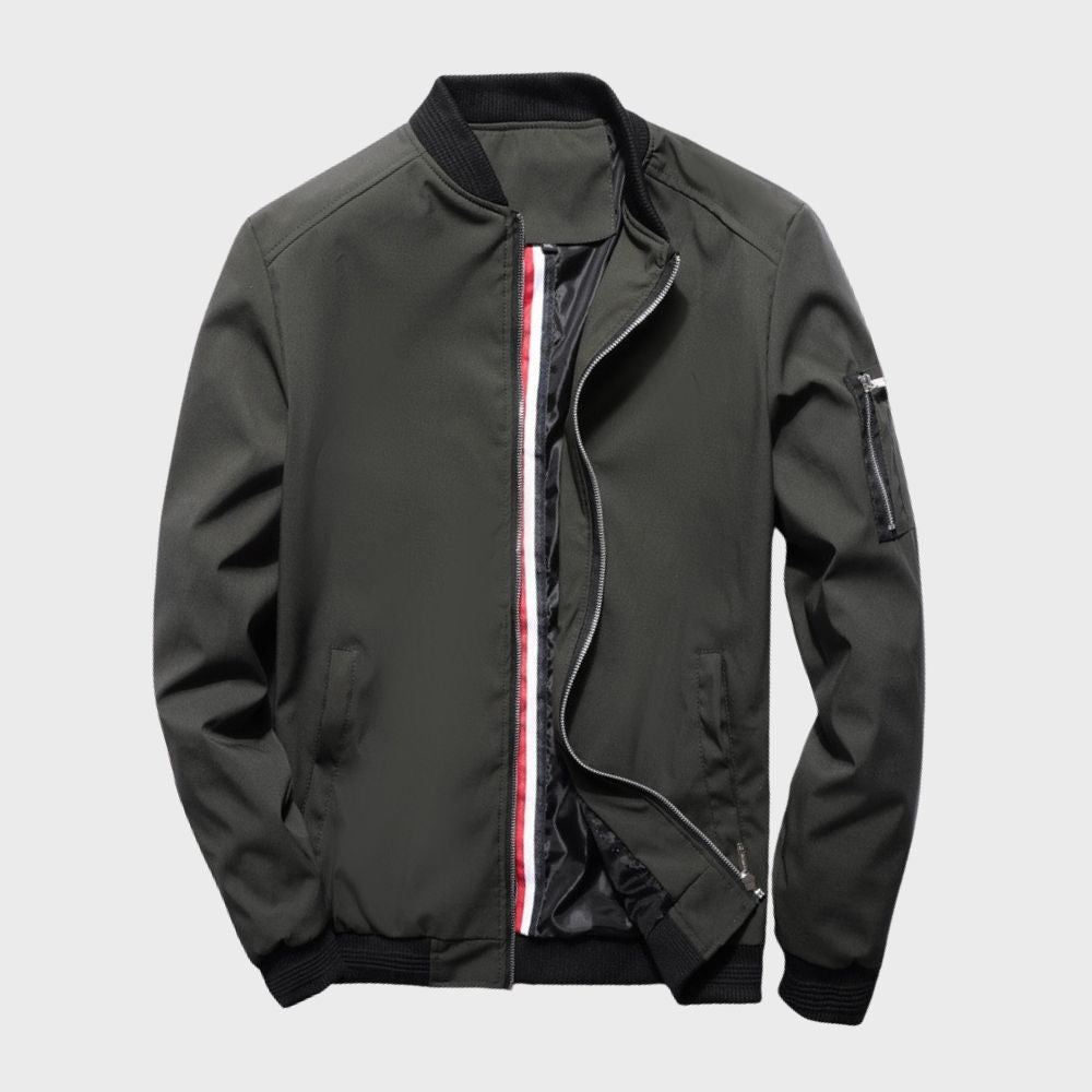 Men's Zip-Up Bomber Jacket