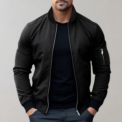 Men's Zip-Up Bomber Jacket